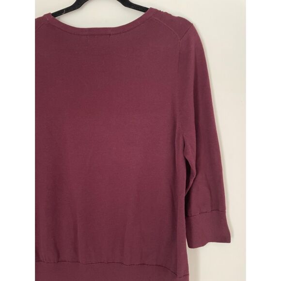 Lands'End Floral Embroidered Crewneck Sweater Size Large g28 - Picture 5 of 16